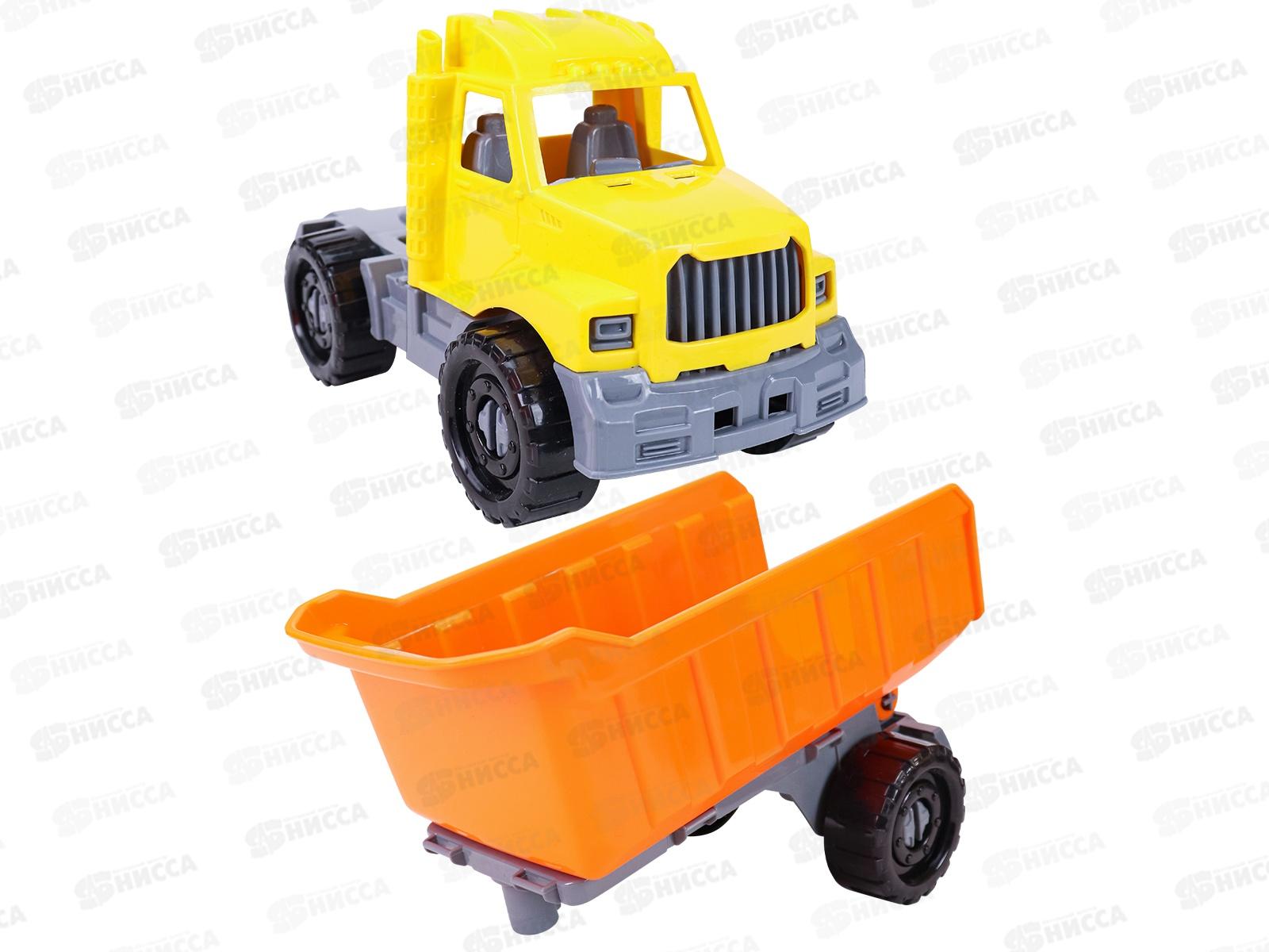 Машинка Тягач &quotБизон&quot с прицепом Строительный, И-5111 *20