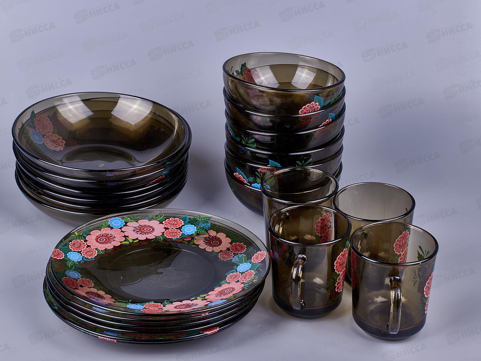 Набор столовый 24пр &quotКадриль&quot дымка 62152 *1