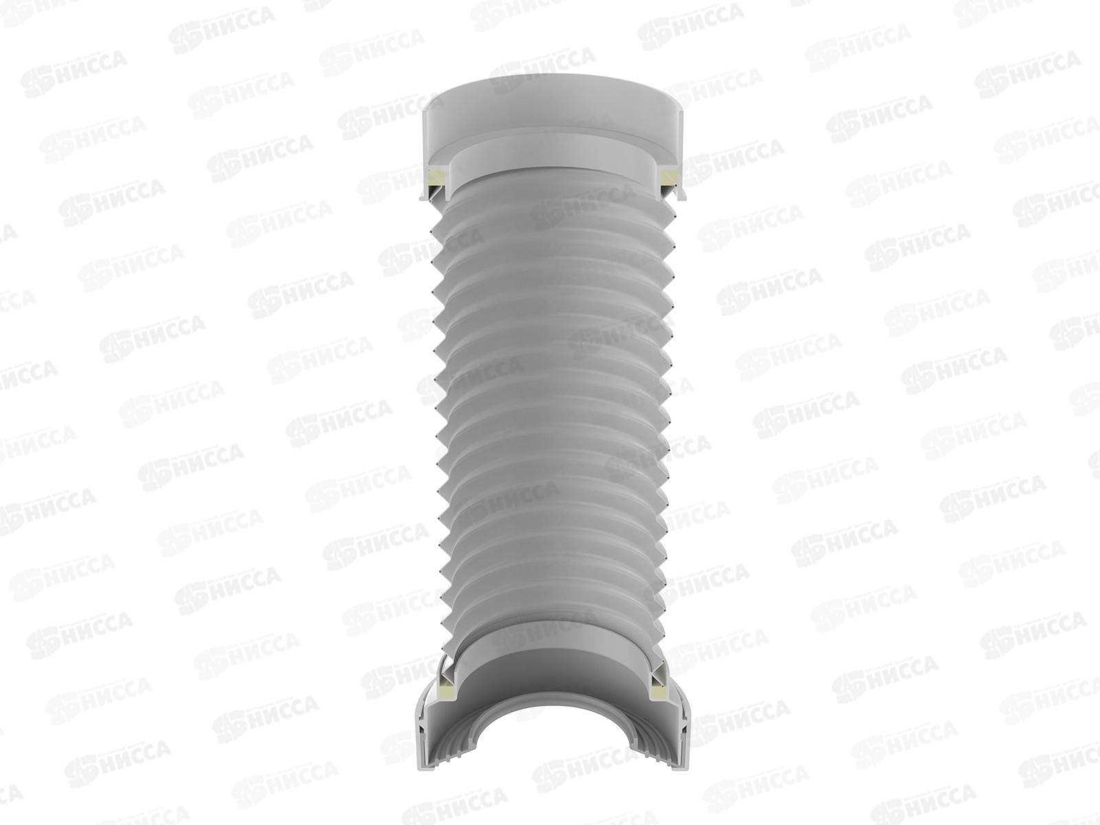 Удлинитель гибкий для унитаза армированный 200-340мм, с фановым выходом, T911 *27