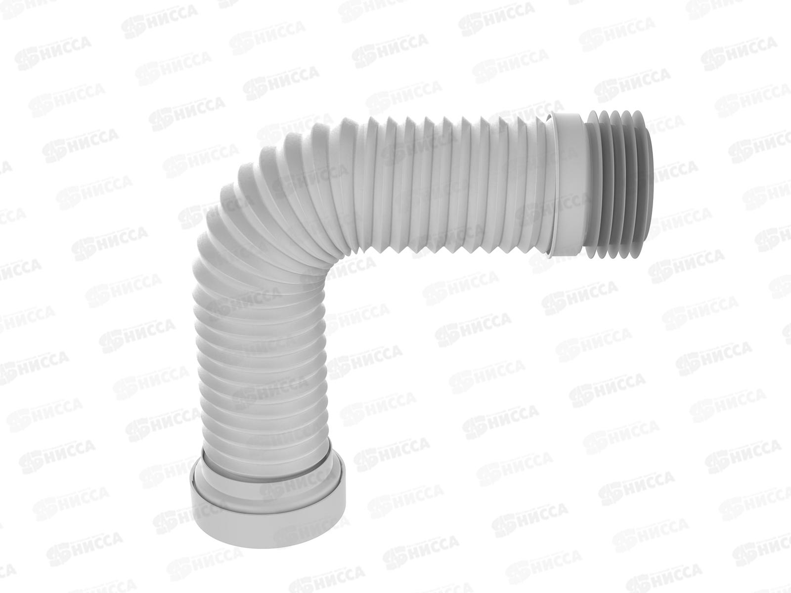 Удлинитель гибкий для унитаза армированный 280-560мм с гребенкой 114мм, T928 *18