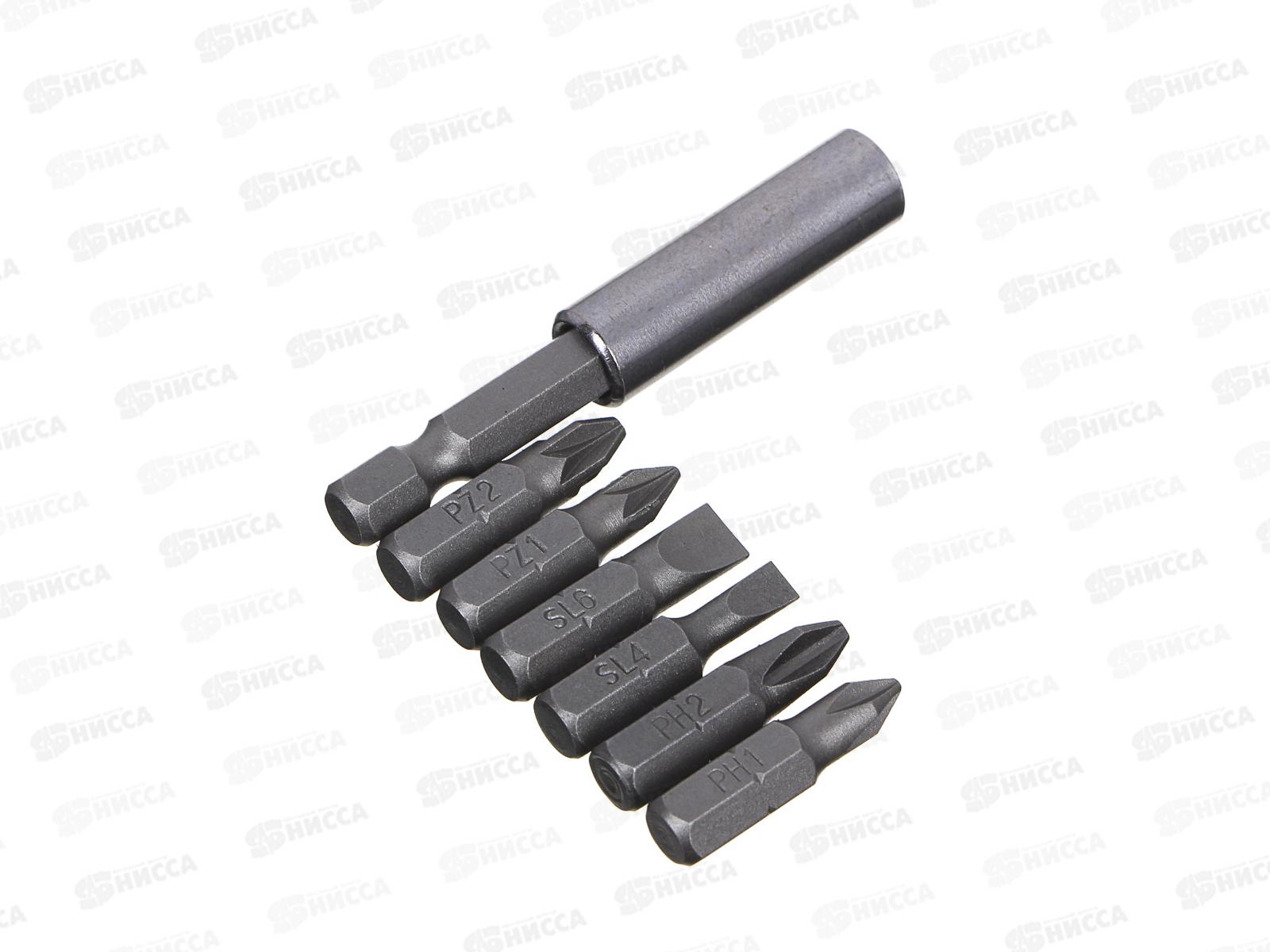 Набор бит для шуруповерта Ермак 7шт 25мм кейс 601-048 г *10