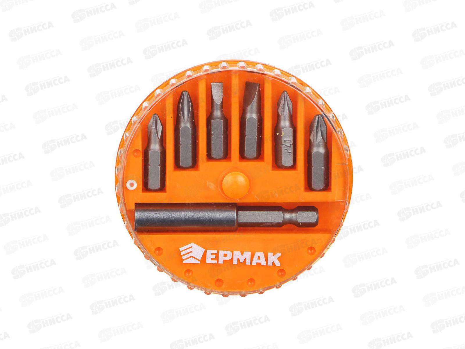 Набор бит для шуруповерта Ермак 7шт 25мм кейс 601-048 г *10