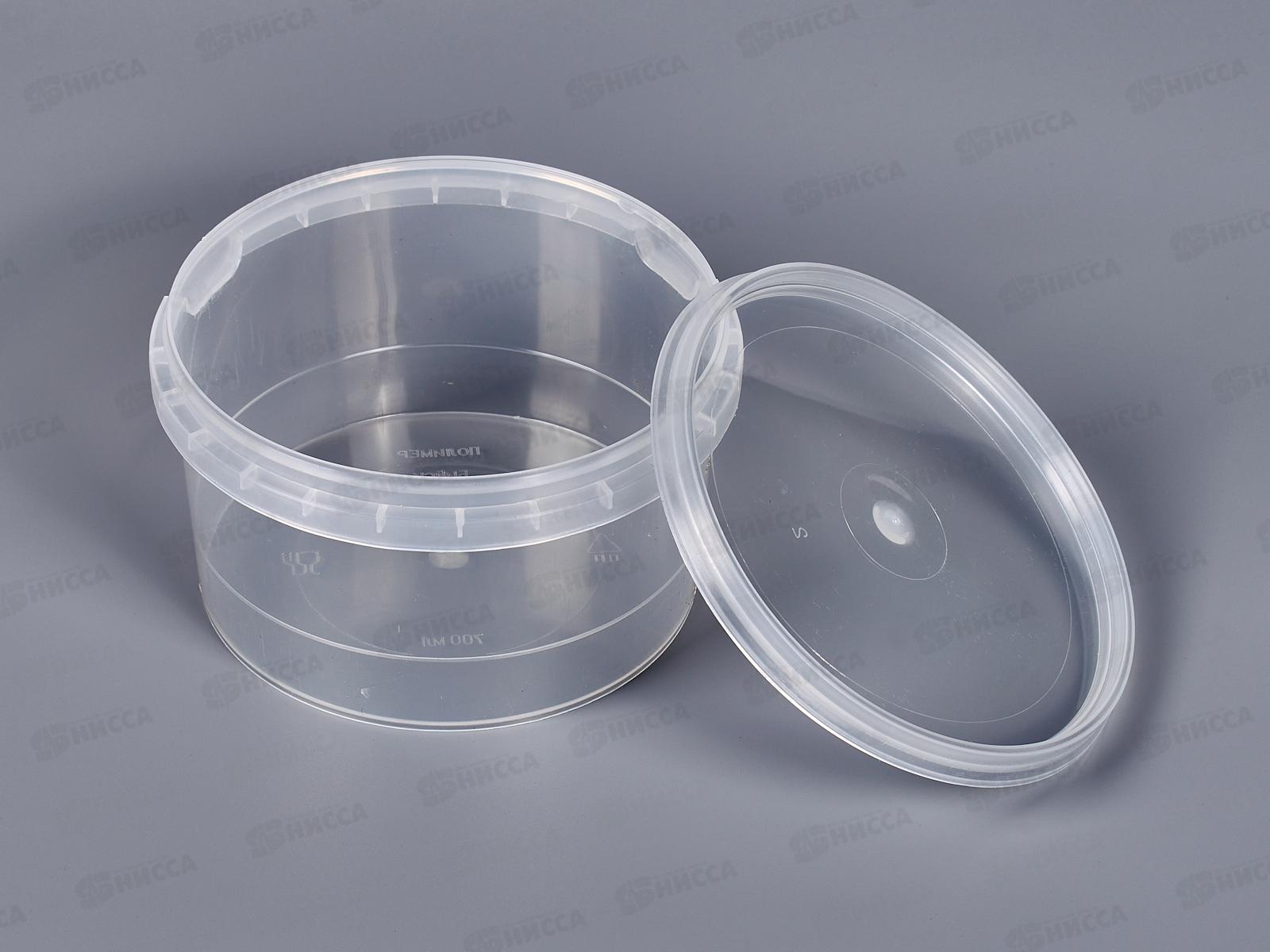 Тара литьевая Контейнер 0,7л+крышка №2 *100