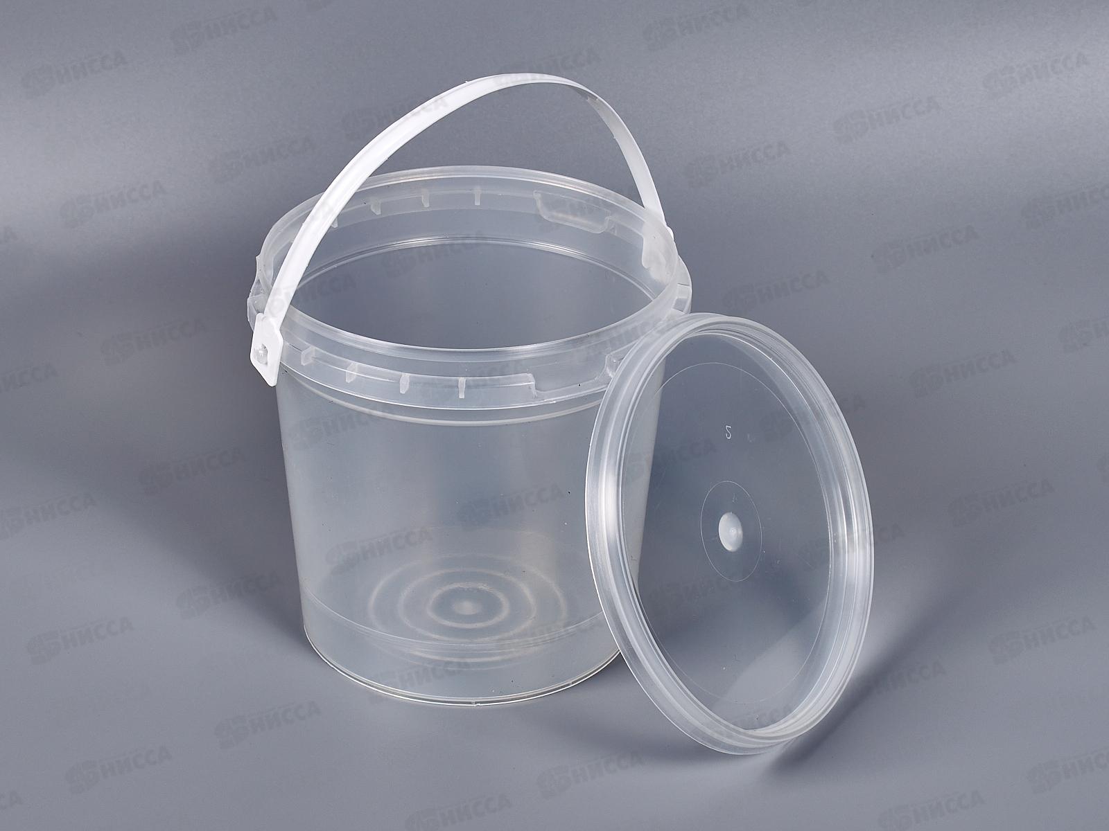 Тара литьевая Ведро 1,3л+крышка №2 *100