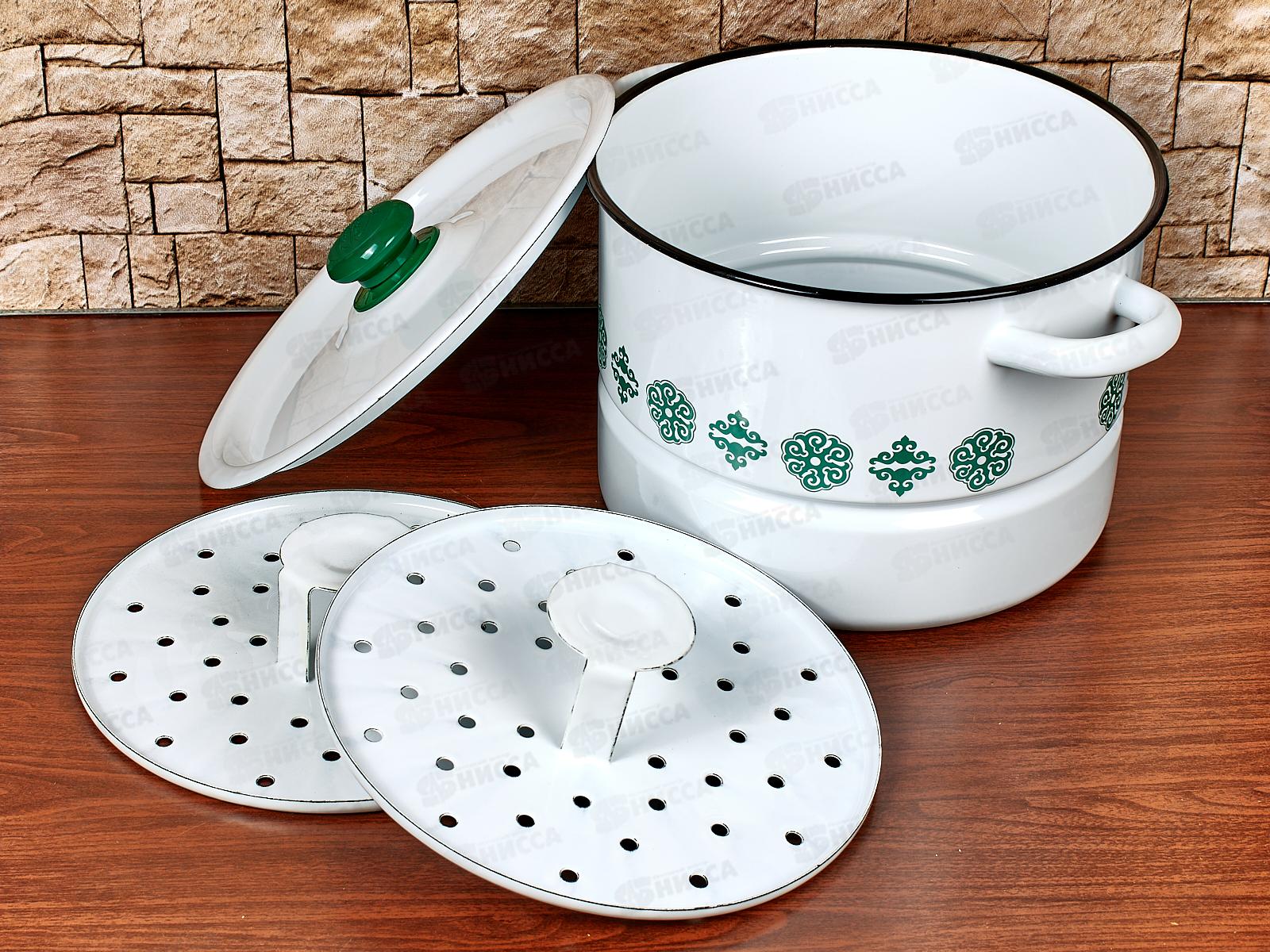 Мантоварка 7,5л  2 вставки Аяна с пласт.кн. С1720.3*127