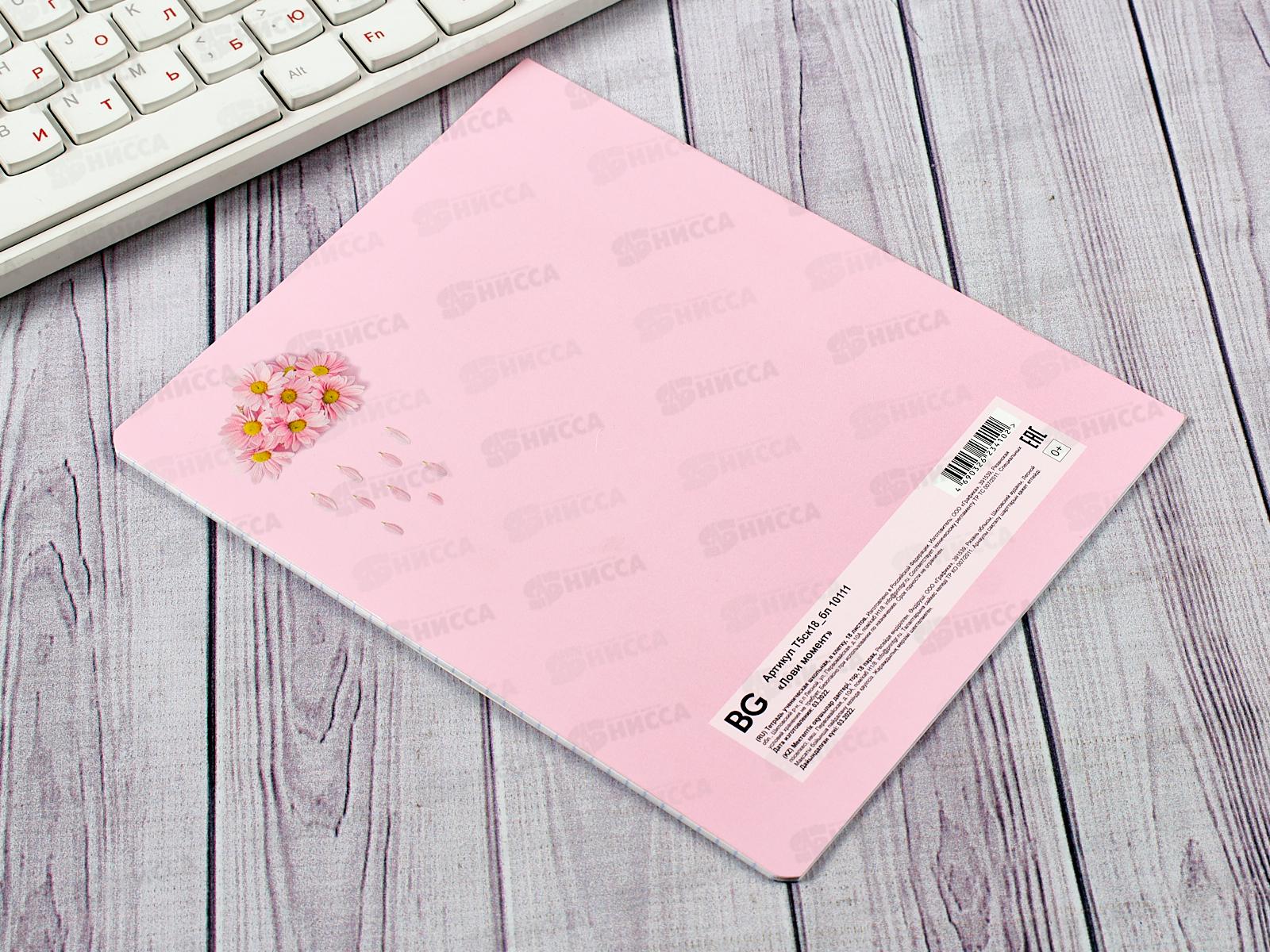 Тетрадь 18листов клетка BG Лови момент 10111*12/144