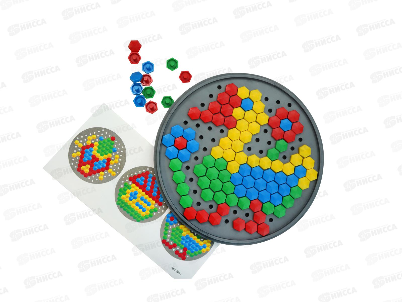 Мозаика шестигранная 100элементов, 02074  *18