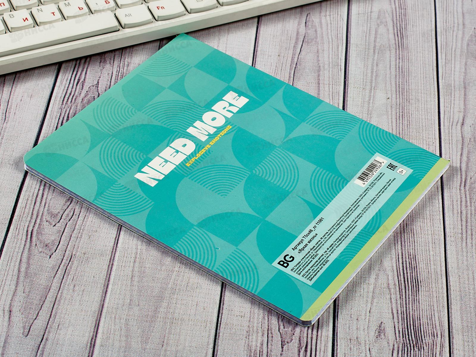 Тетрадь 48листов клетка  BG Яркая жизнь,11061*4/56