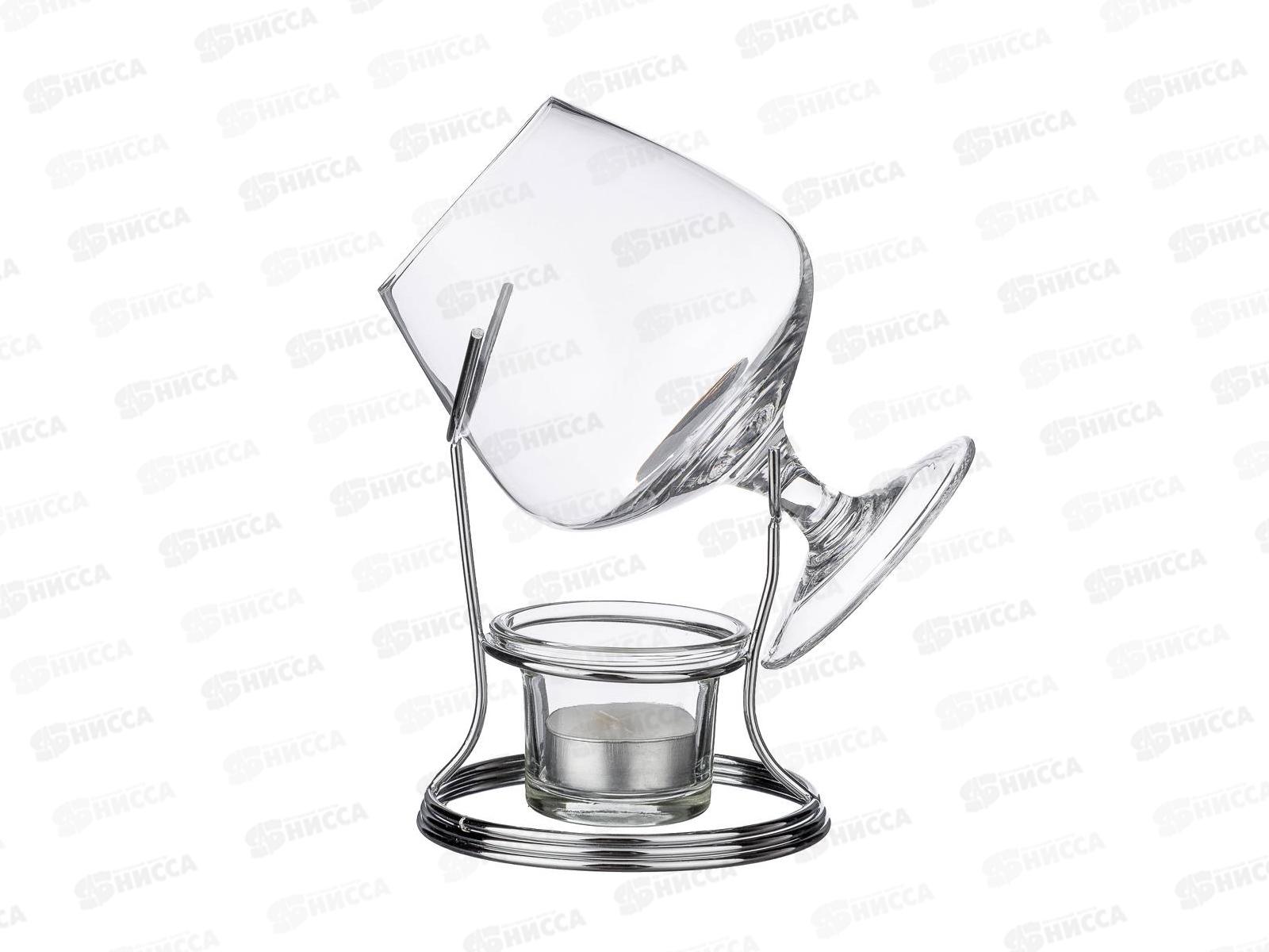 Набор для Подогрева Бренди Бокал 400мл+металлическая подставка 250-116