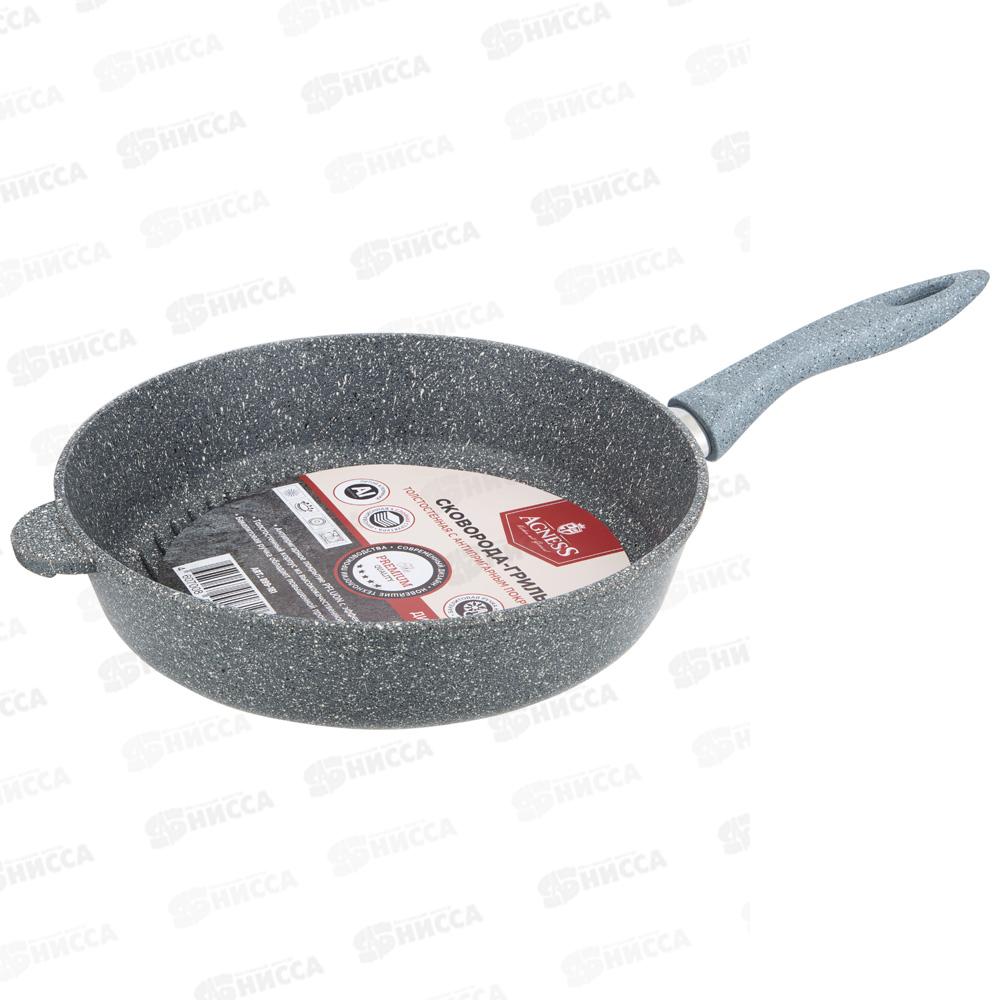Сковорода гриль Agness Grase 28см 899-181