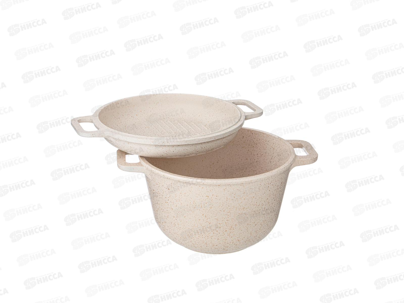 Казан Agness Paradise с крышкой Гриль 5л 899-243