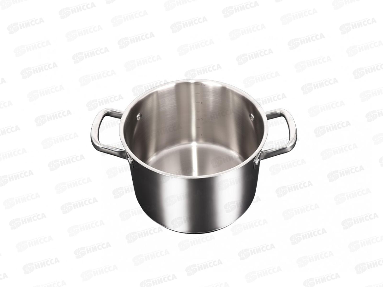 Кастрюля 7л &quotLEON&quot д.24см со стеклянной крышкой, LN-CA7024G