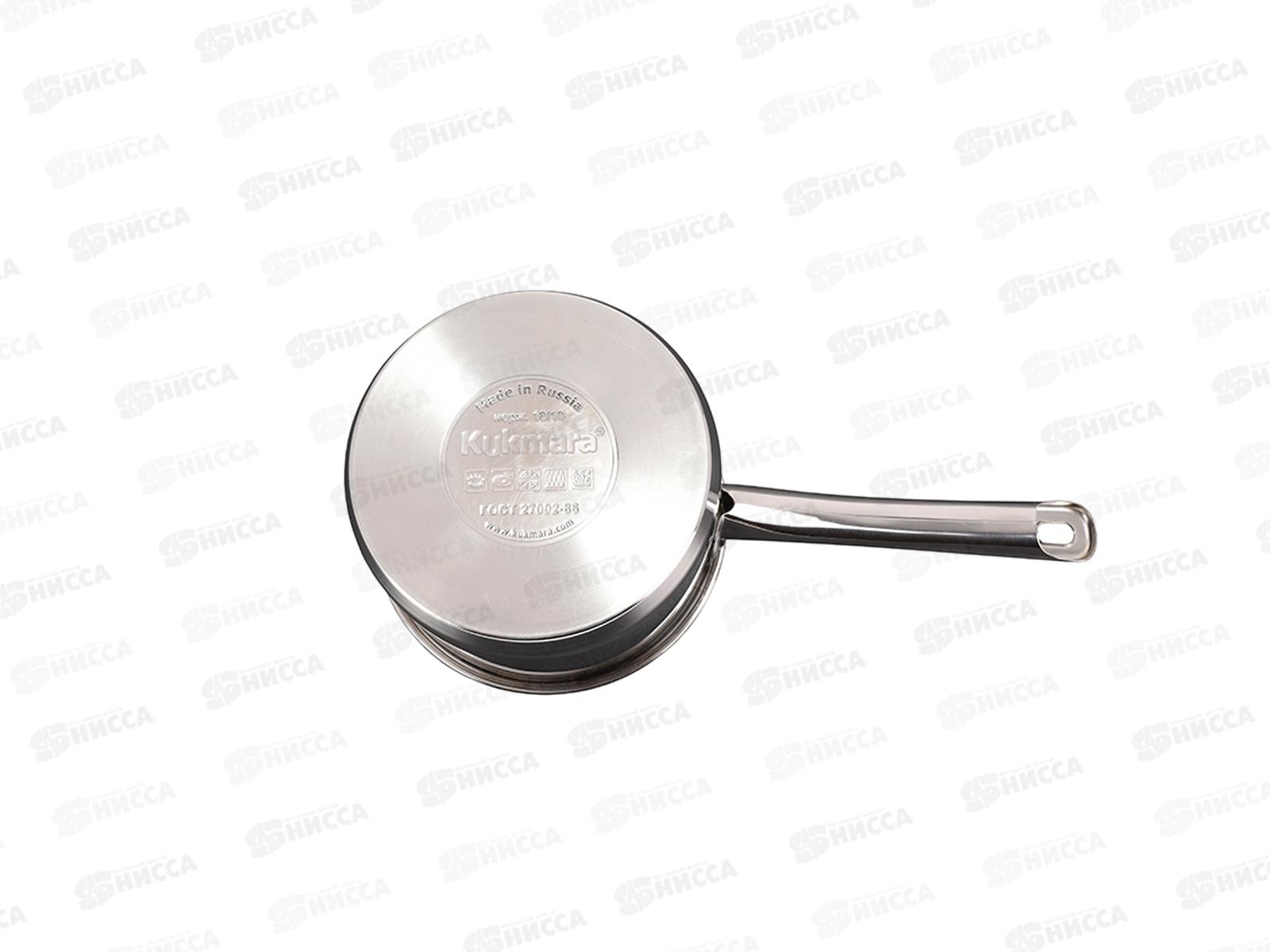 Ковш 1,8л &quotLEON&quot д.16см со стеклянной крышкой, LN-LDL1816G