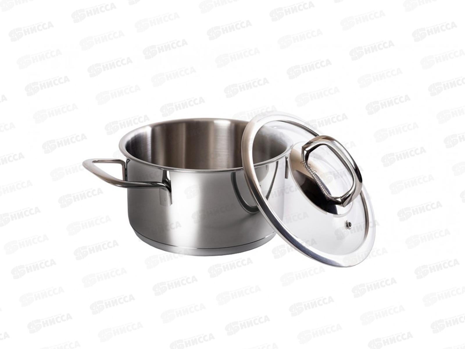 Кастрюля 1,5л &quotSAFIA&quot д.16см со стеклянной крышкой, SF-CA1516G