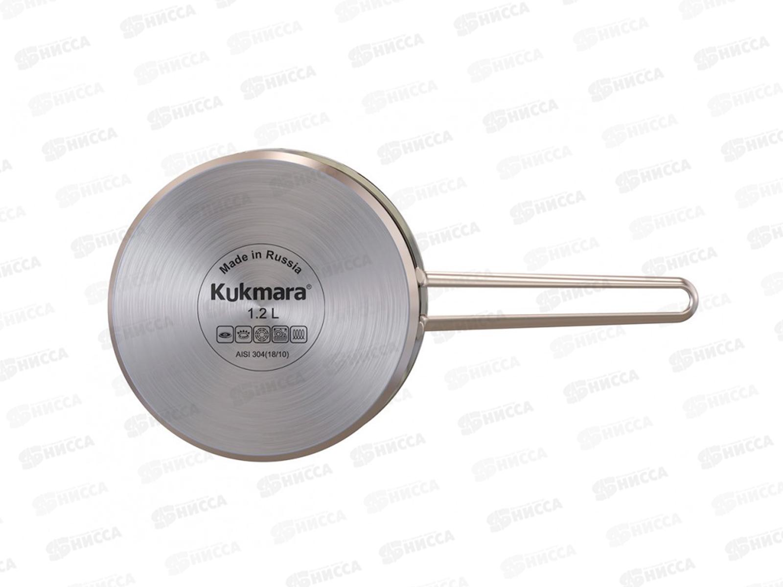 Ковш 1,2л &quotSAFIA&quot д.16см со стеклянной  крышкой, SF-LDL1216G