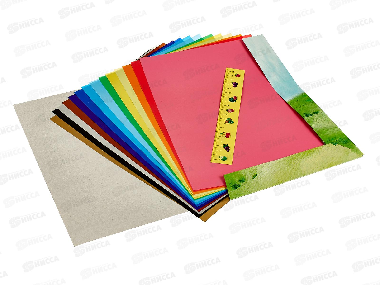 Цветная бумага 14л 14цв А4  ЛХ Страна чудес (ЦБ-3879) *30