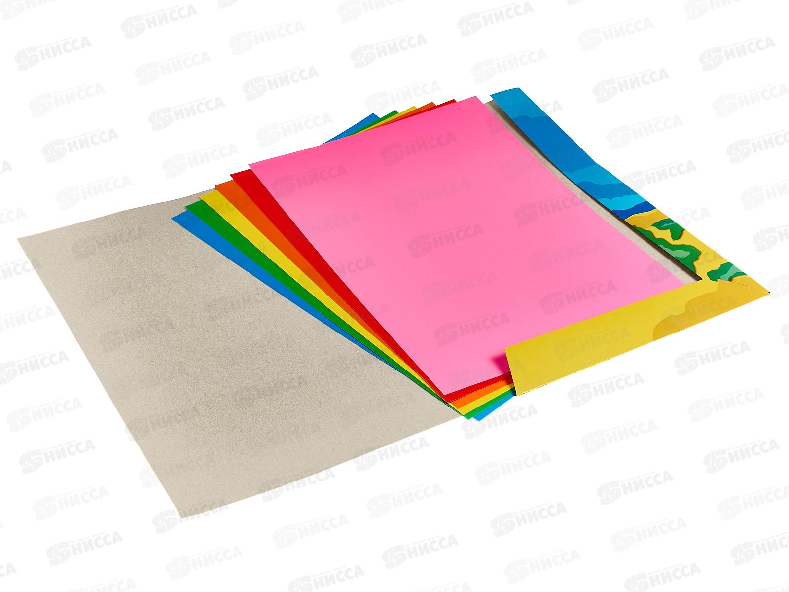 Цветной картон двухсторонний ЛХ А3  6л  6цв Страна чудес, НК-1066 *20