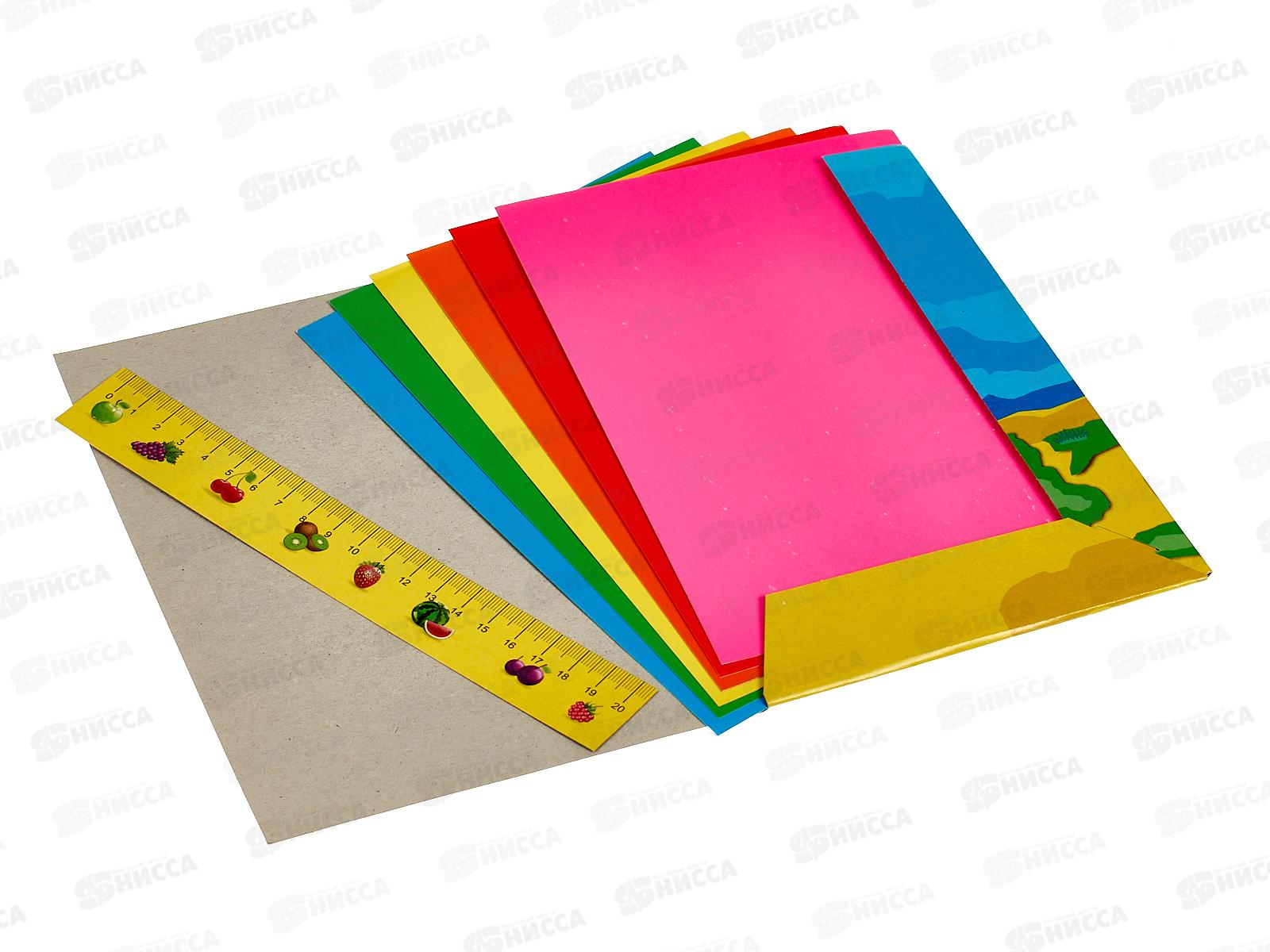 Цветной карт. двухст. ЛХ А5  6л  6цв Страна чудес, НК-9755 *20