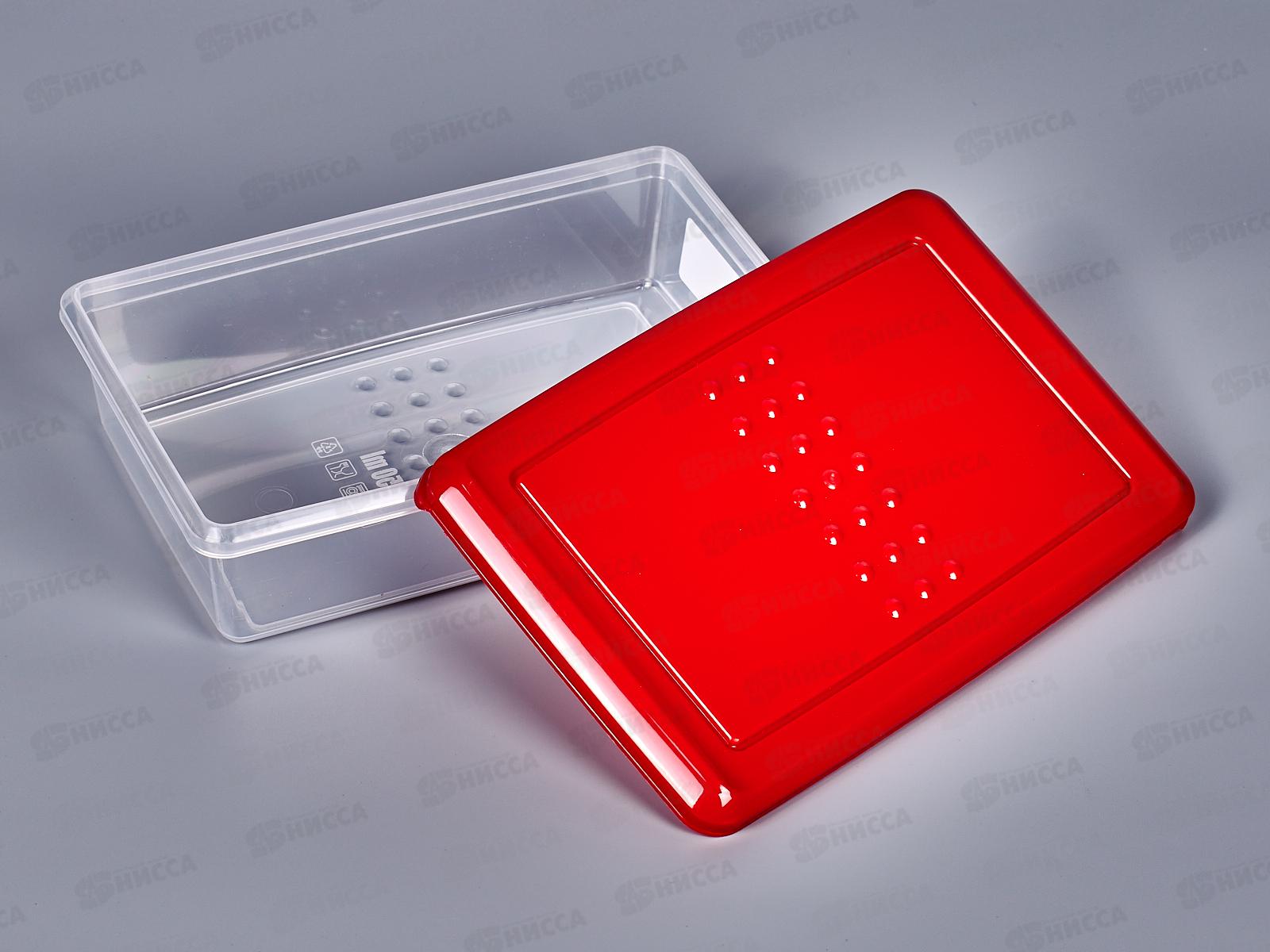 Контейнер для продуктов &quotAsti&quot прямоугольный  0,75л красный 221100106/03 *20