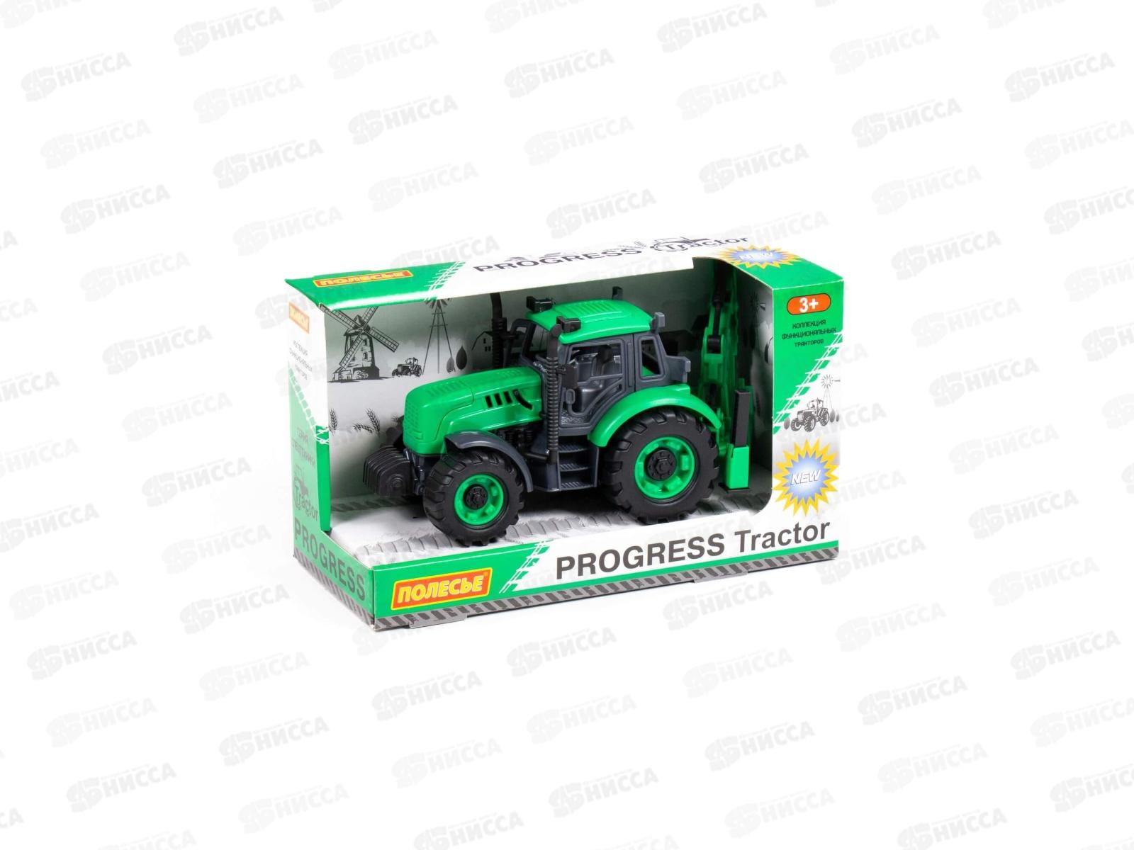 Экскаватор &quotПрогресс&quot инерционный (зелёный) в коробке, 91536  *12