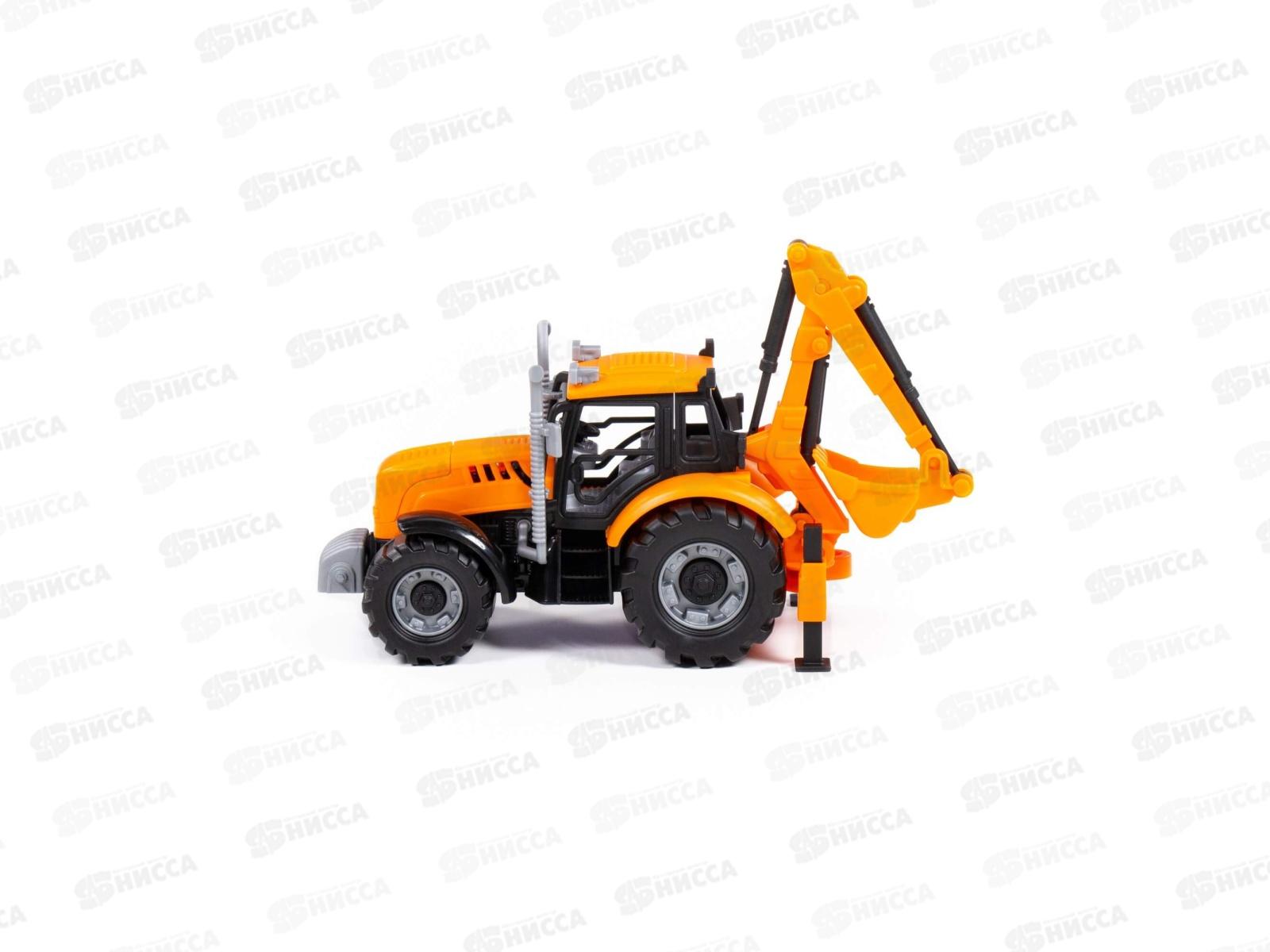 Экскаватор &quotПрогресс&quot инерционный (оранжевый) в коробке, 91543  *12