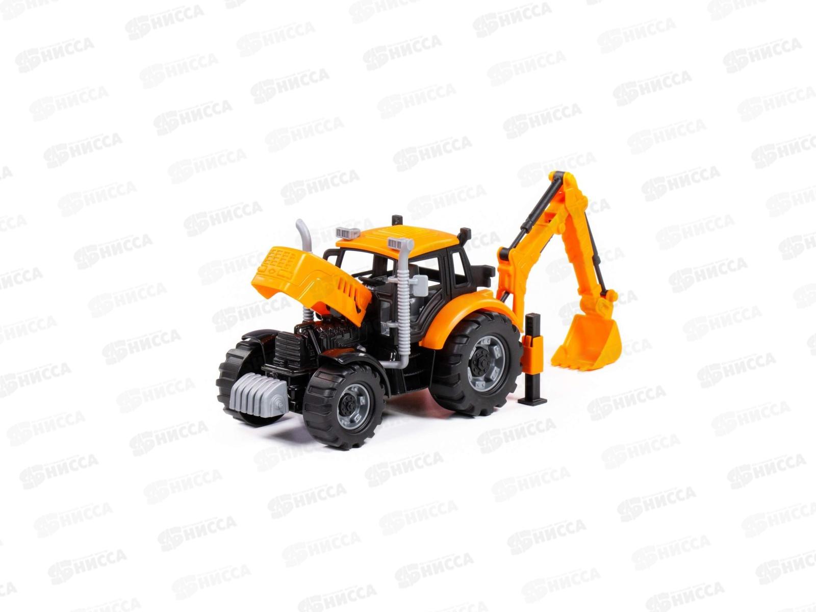 Экскаватор &quotПрогресс&quot инерционный (оранжевый) в коробке, 91543  *12