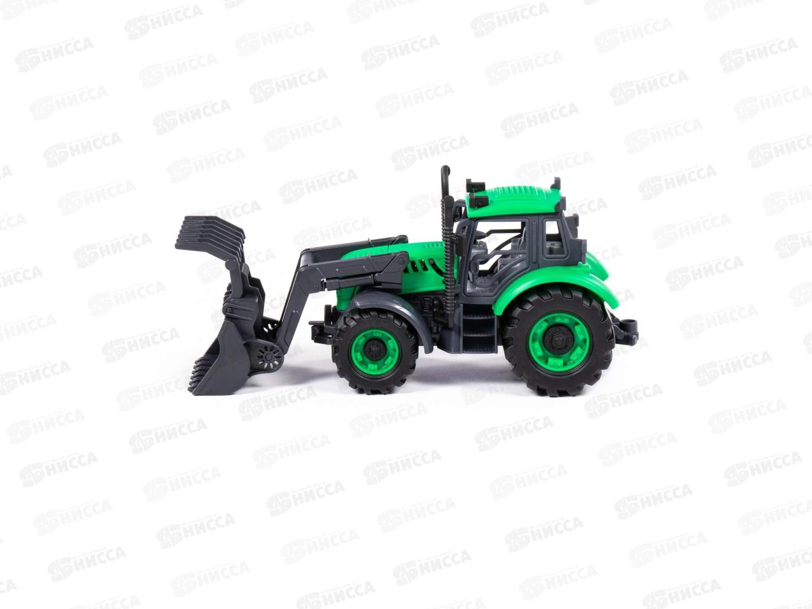 Погрузчик &quotПрогресс&quot сельскохозяйственный инерционный (зелёный) в коробке, 91741  *12