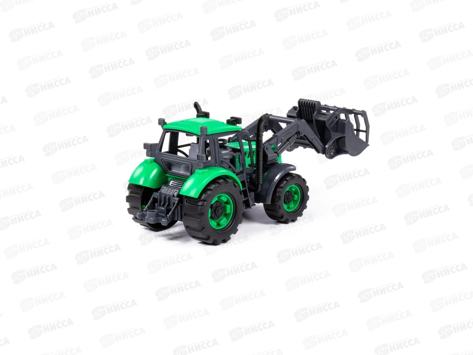 Погрузчик &quotПрогресс&quot сельскохозяйственный инерционный (зелёный) в коробке, 91741  *12