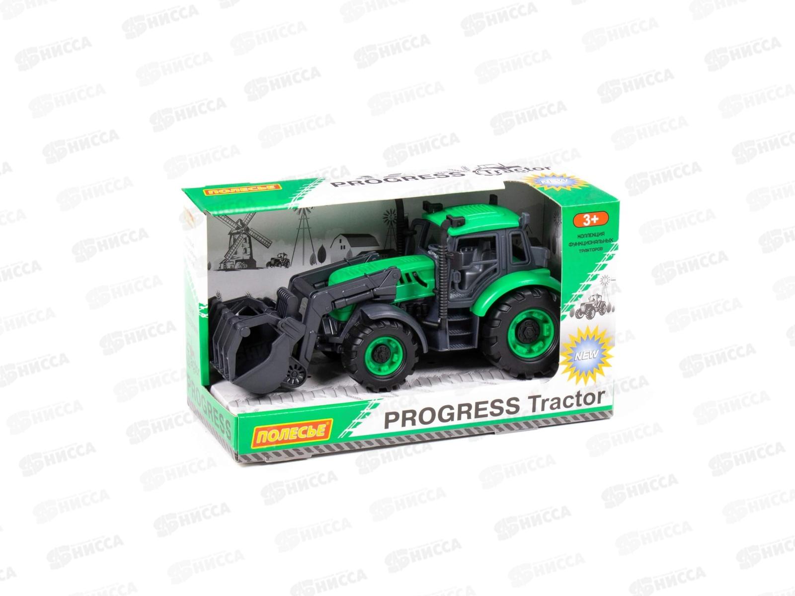 Погрузчик &quotПрогресс&quot сельскохозяйственный инерционный (зелёный) в коробке, 91741  *12