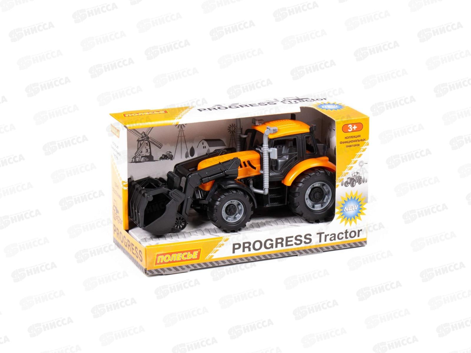 Погрузчик &quotПрогресс&quot сельскохозяйственный инерционный (оранжевый) в коробке, 91758  *12
