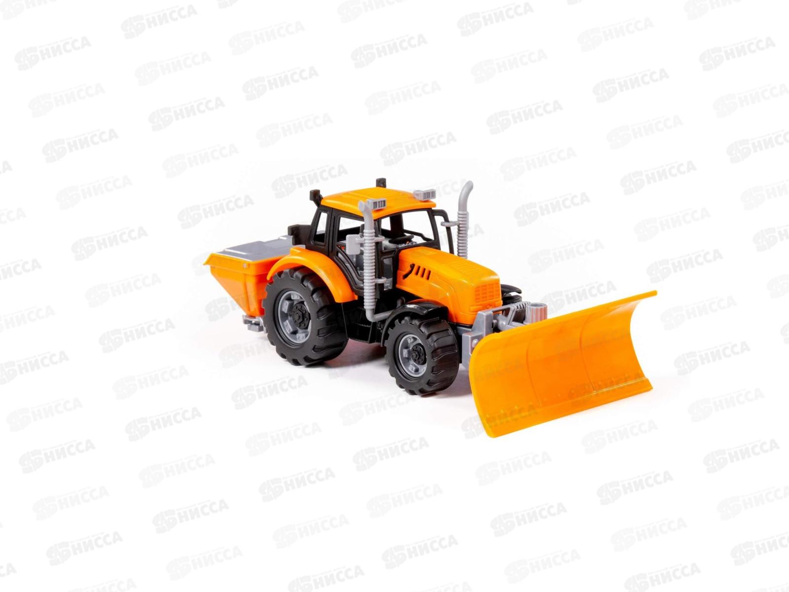 Трактор &quotПрогресс&quot снегоуборочный (оранжевый) в коробке, 91772  *8
