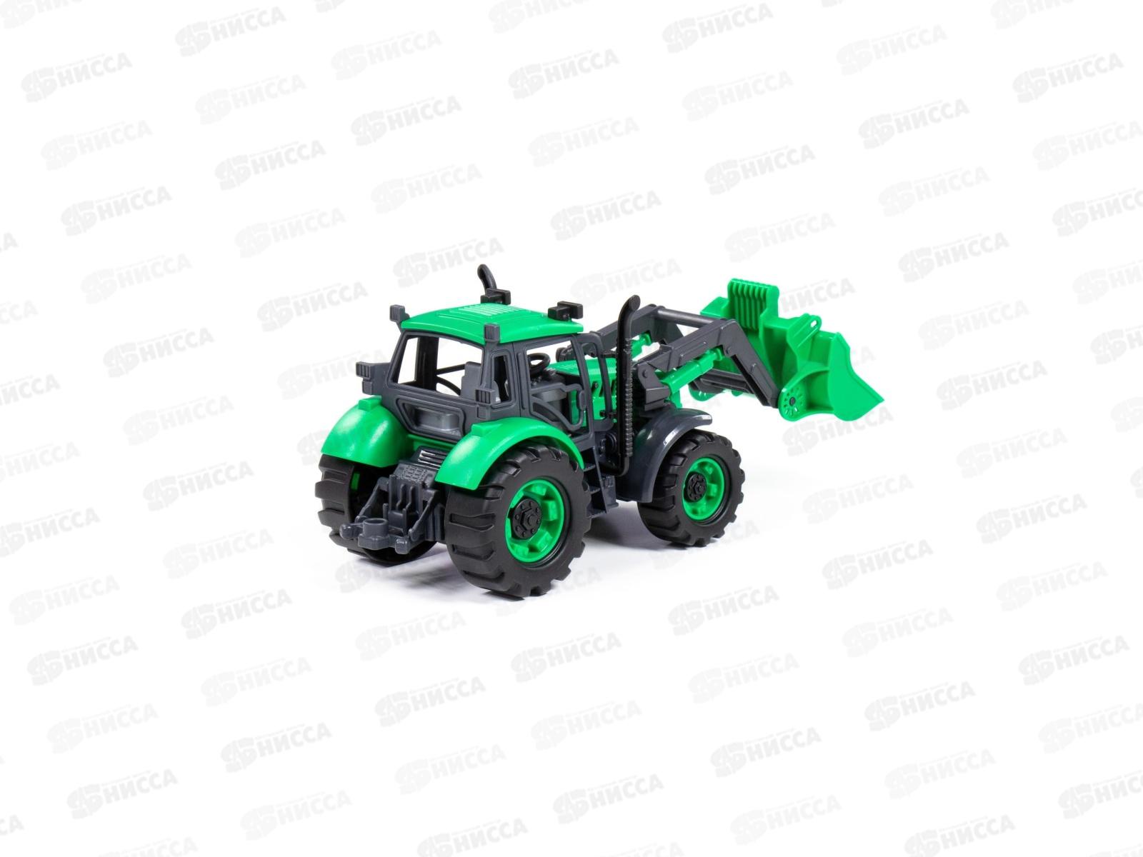 Погрузчик &quotПрогресс&quot инерционный (зелёный) в коробке, 91796  *12