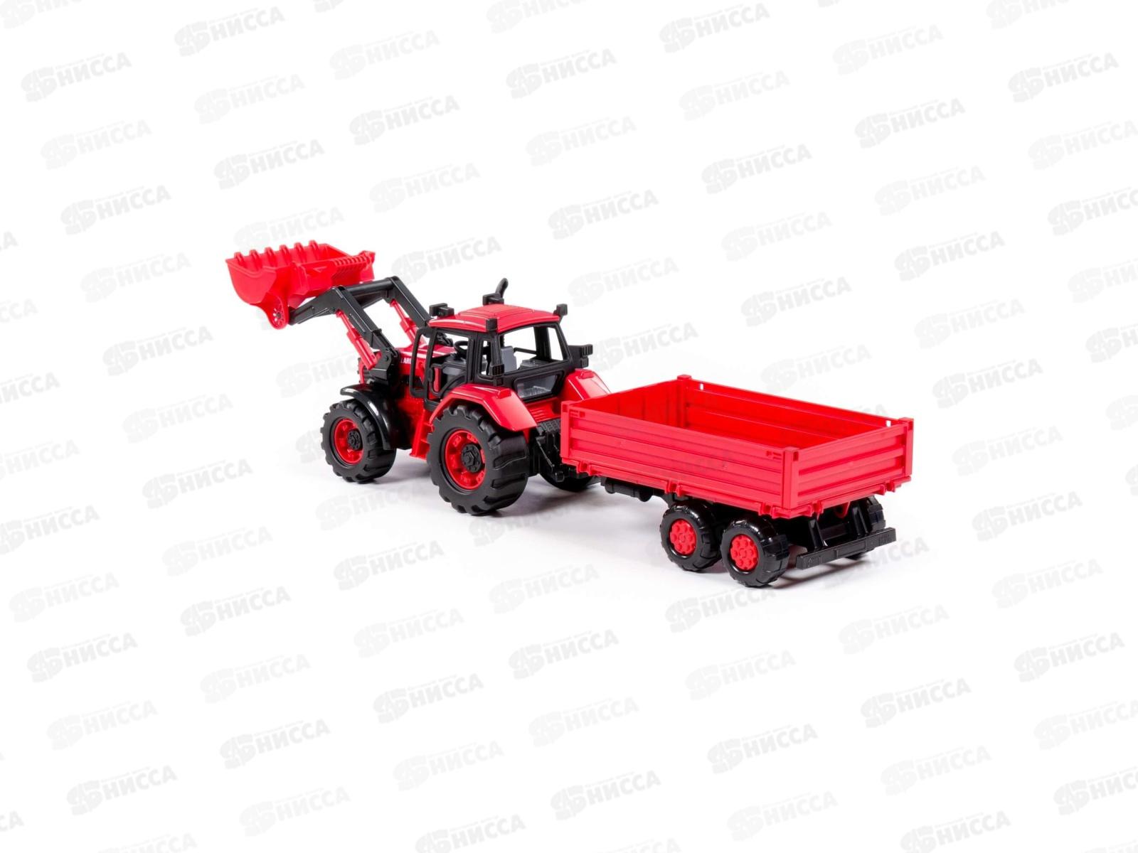 Трактор BELARUS с погрузчиком и бортовым прицепом, 91871  *8