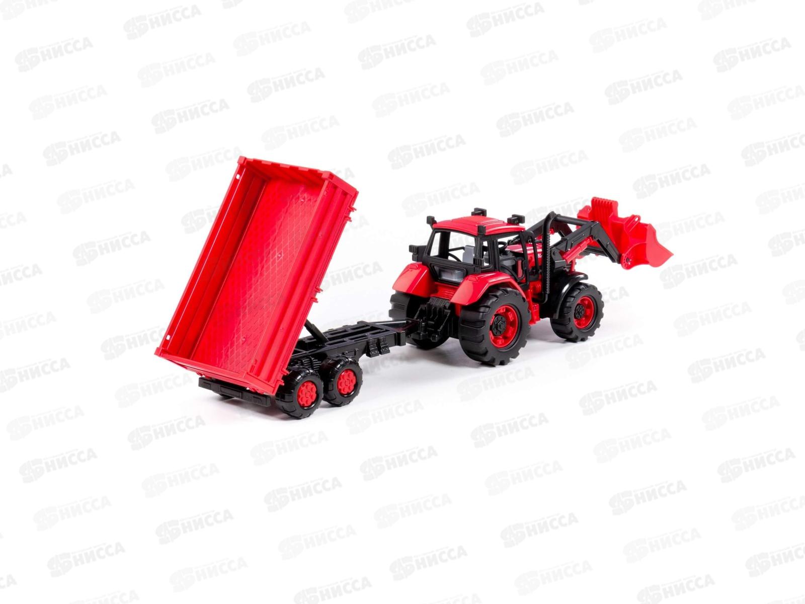 Трактор BELARUS с погрузчиком и бортовым прицепом, 91871  *8