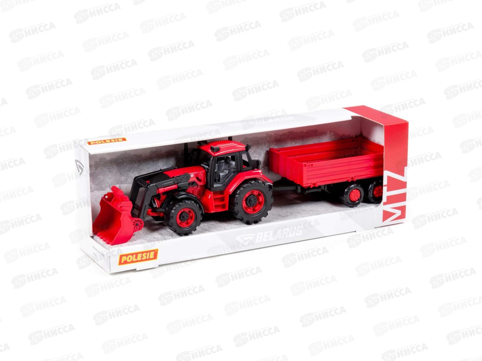 Трактор BELARUS с погрузчиком и бортовым прицепом, 91871  *8