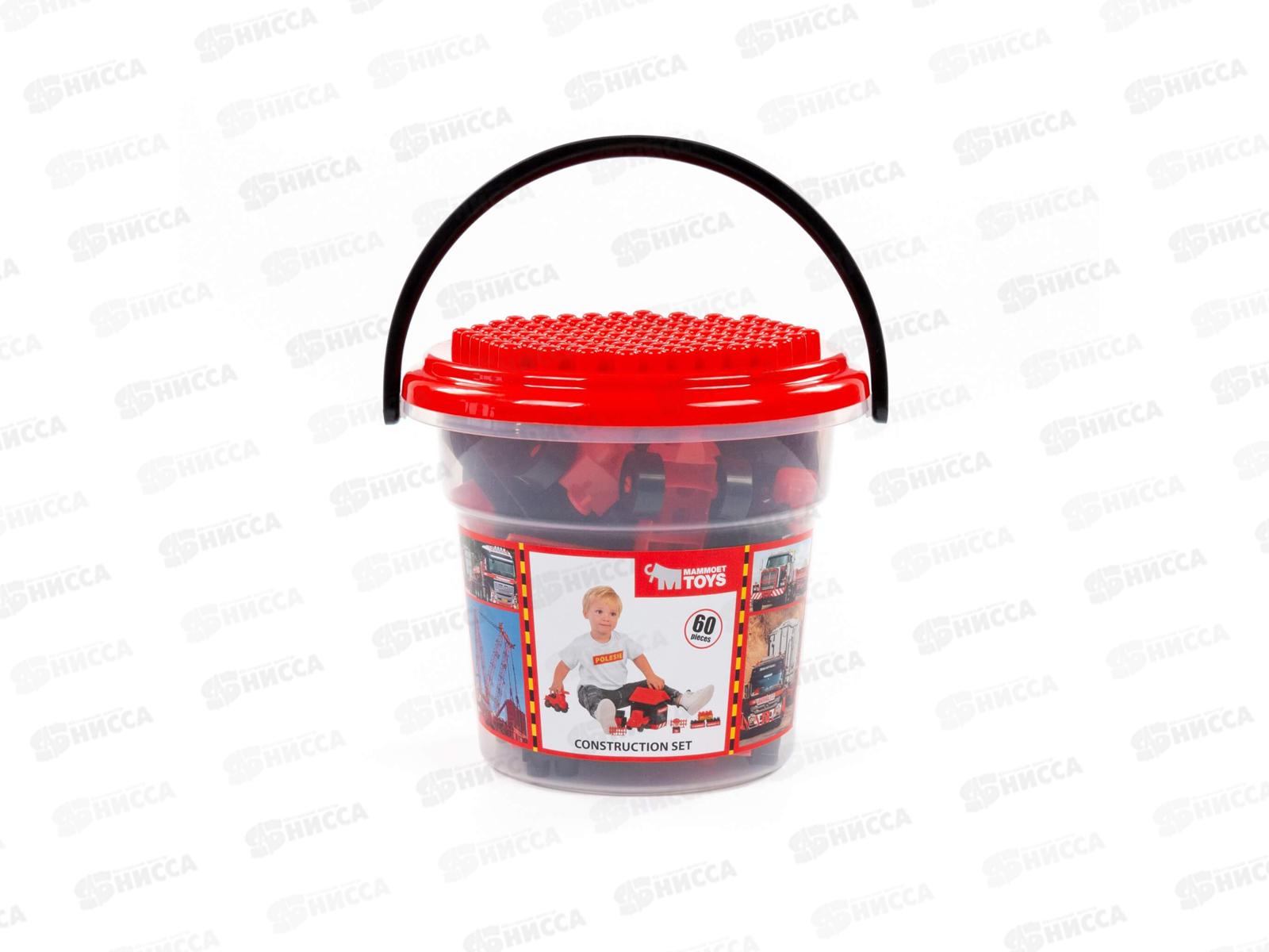 Конструктор &quotМАММОЕТ&quot 60 элементов 93165 в ведёрке  *6