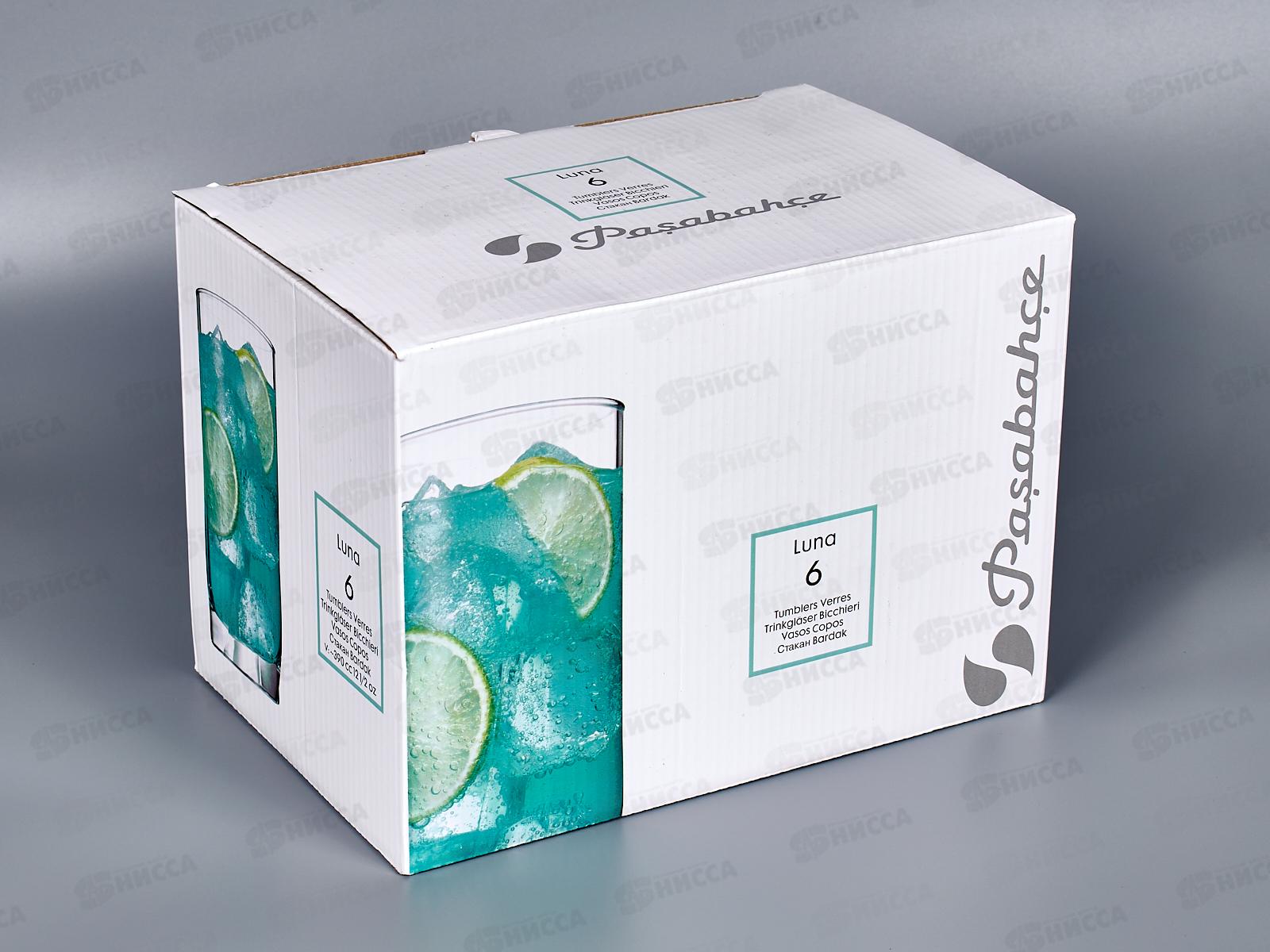 Набор стаканов Луна 6шт 390мл 42358