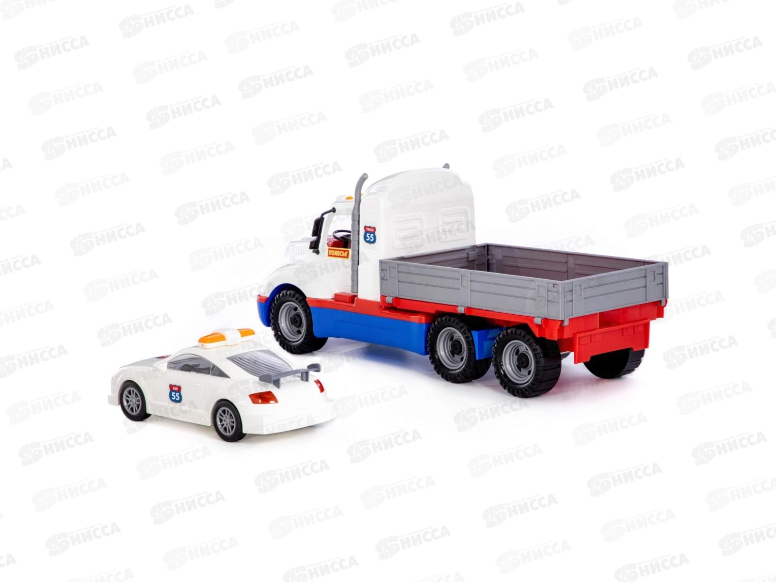 Автомобиль &quotМайк&quot бортовой+ автомобиль инерционный 94322 в сеточке