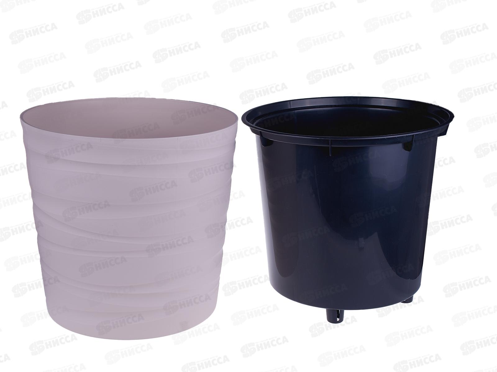 Кашпо &quotМодерн Мини&quot 8л Пудровый КШ-9540 *8