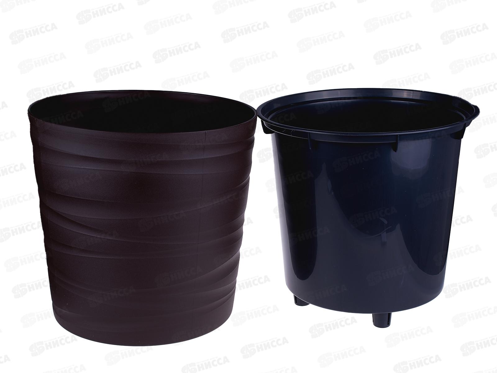 Кашпо &quotМодерн Мини&quot 8л Темно-коричневый КШ-9539 *8
