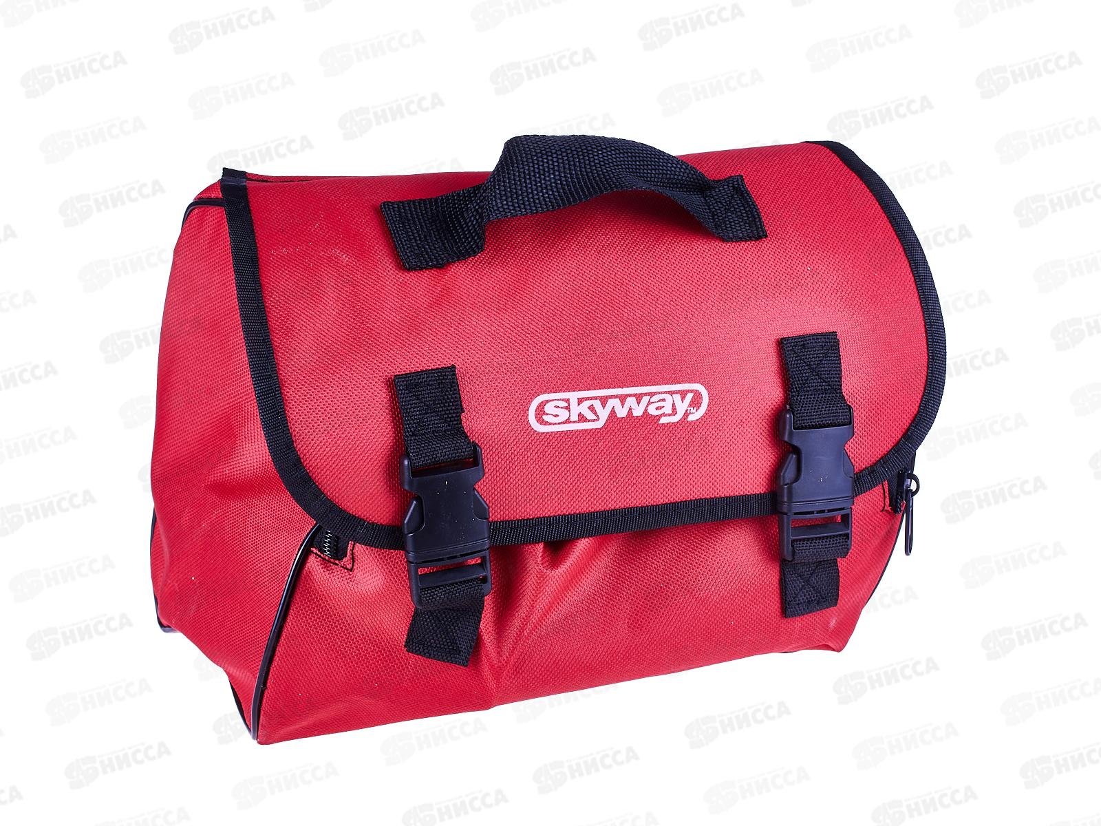 Компрессор автомобильный металлический 60л/мин 2х поршневой с крокодилами SKYWAY БУРАН-05 в сумке 12АТМ, S02001001