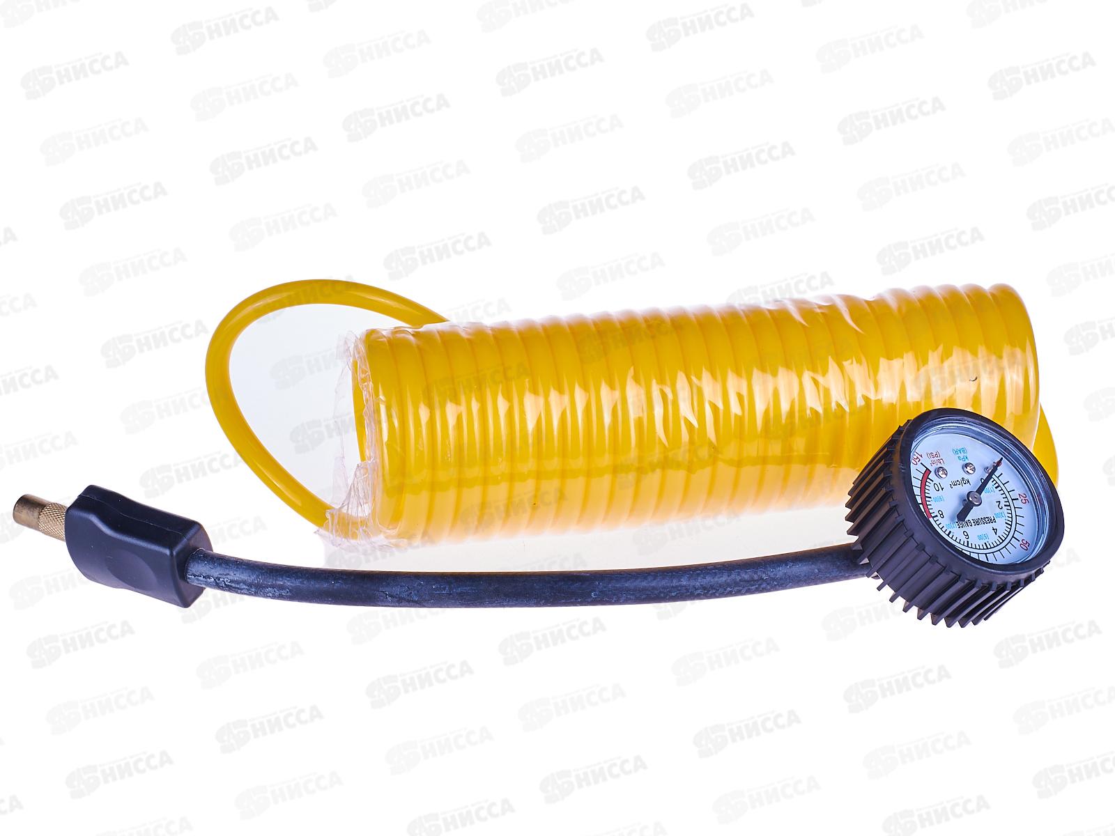 Компрессор автомобильный металлический 60л/мин 2х поршневой с крокодилами SKYWAY БУРАН-05 в сумке 12АТМ, S02001001