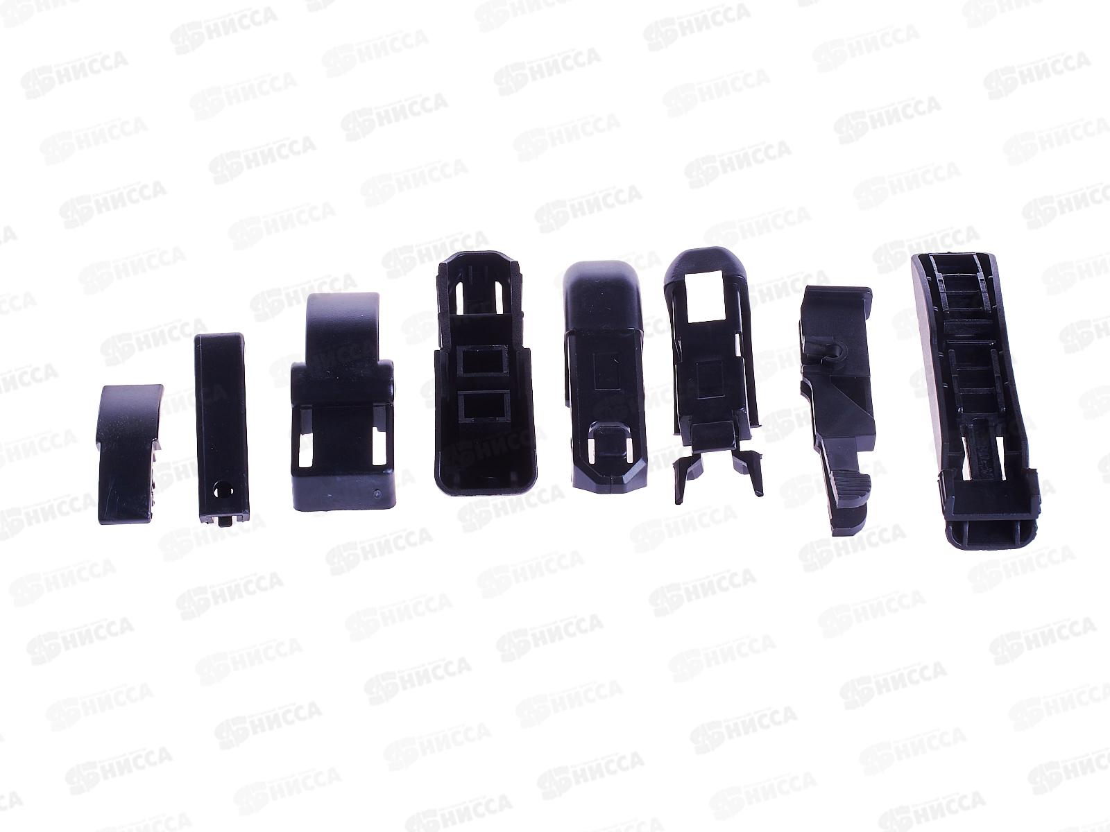 Щетка стеклоочистителя бескаркасная SKYWAY Стандарт 9 адаптеров 58см/23&quot, S02701067