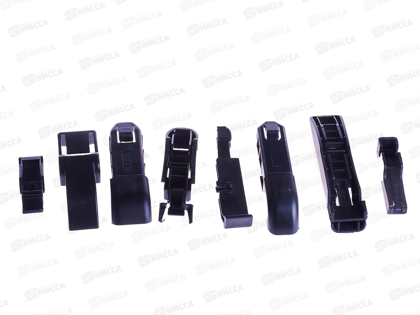 Щетка стеклоочистителя бескаркасная SKYWAY Стандарт 9 адаптеров 65см/26&quot, S02701069