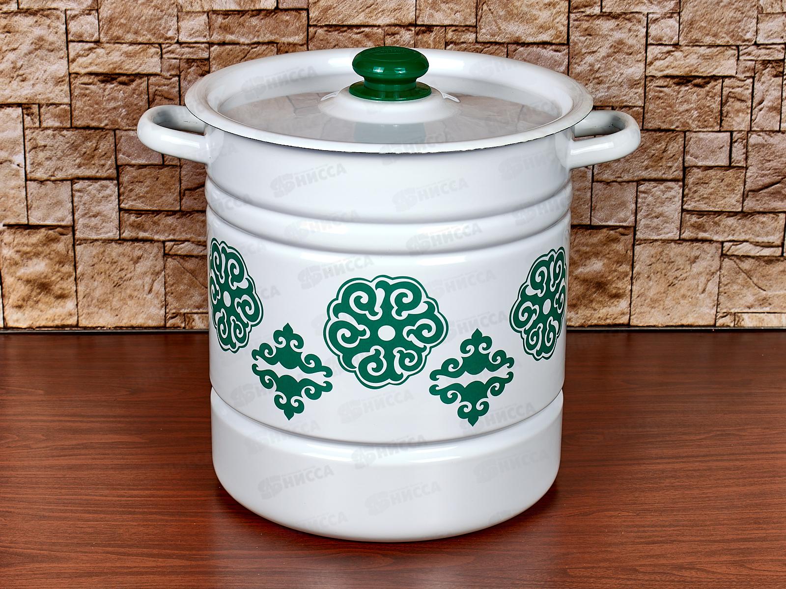 Мантоварка 12л декорированная (4 вставки) Аяна с пластиковой кнопкой С1724.3*127