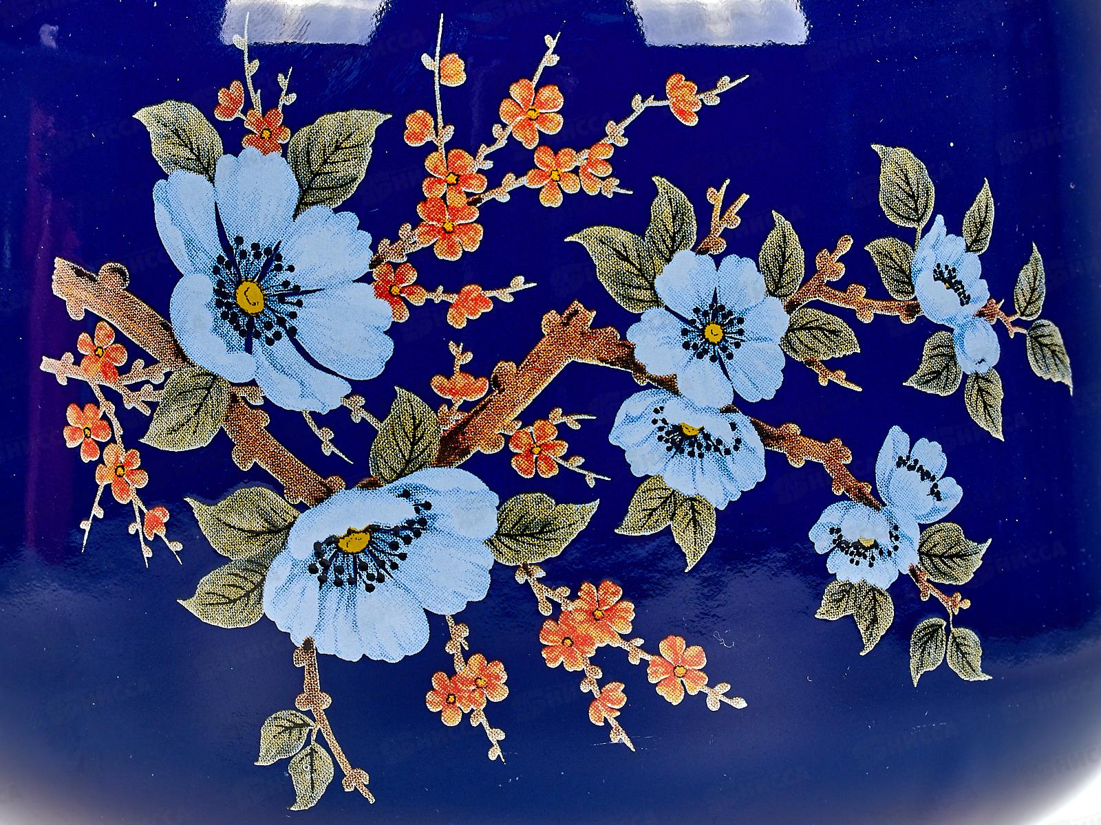 Чайник 2,3л декорированный кобальтовый с петлей  С2714.К