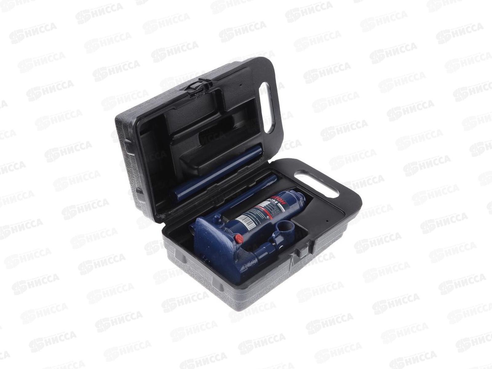 Домкрат гидравлический бутылочный 2т, высота подъёма 181-345мм, в кейсе, Кратон HBJ-2.0-K