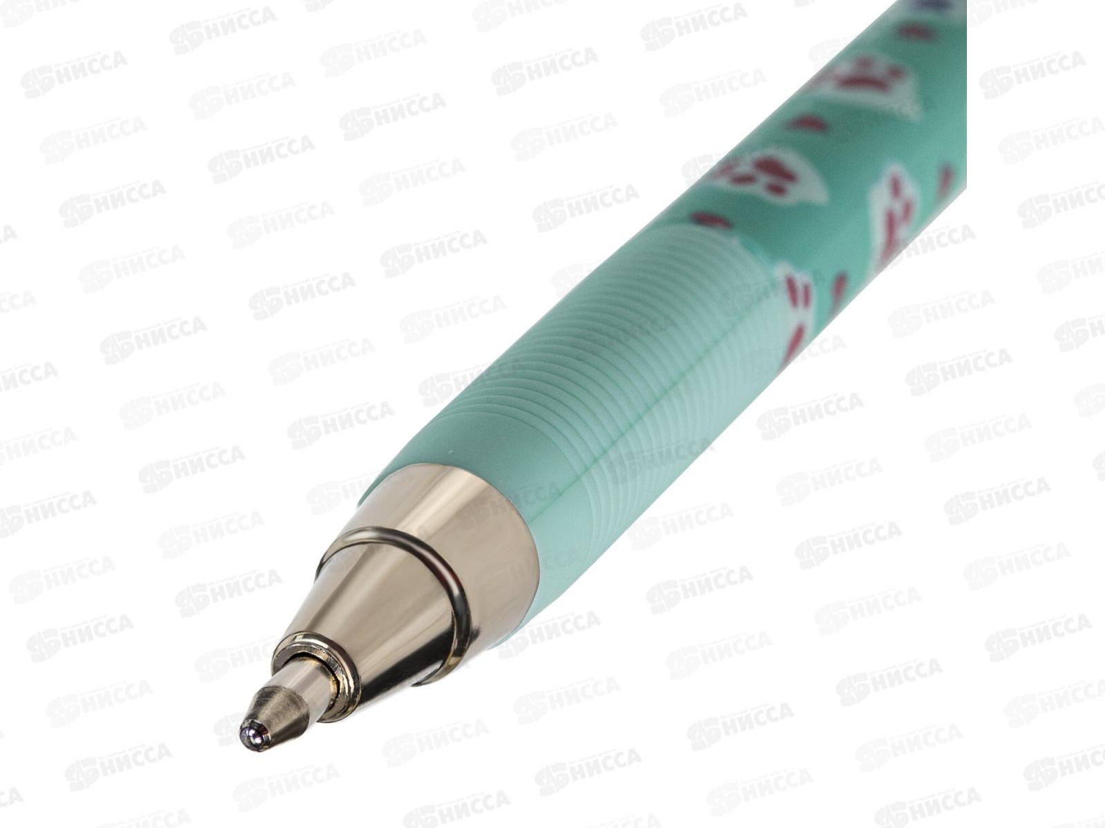 Ручка шариковая  Юнландия Glamour cat,синяя,0,7,143734*36