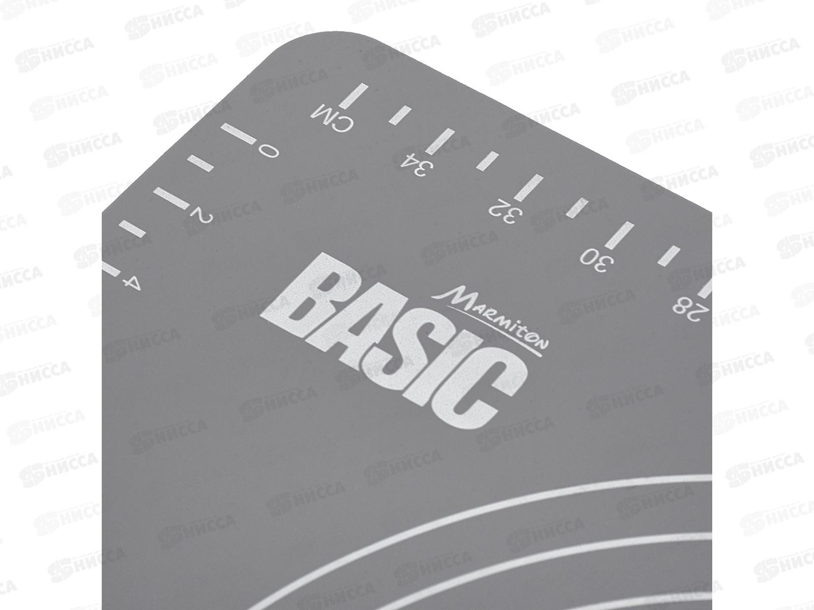 Коврик кулинарный силиконовый со шкалой, 40*30, 17408, BASIC Marmiton