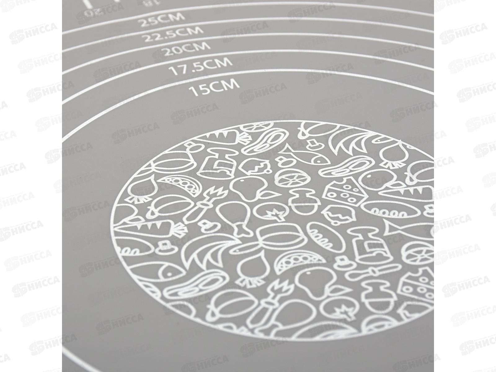 Коврик кулинарный силиконовый со шкалой, 40*30, 17408, BASIC Marmiton